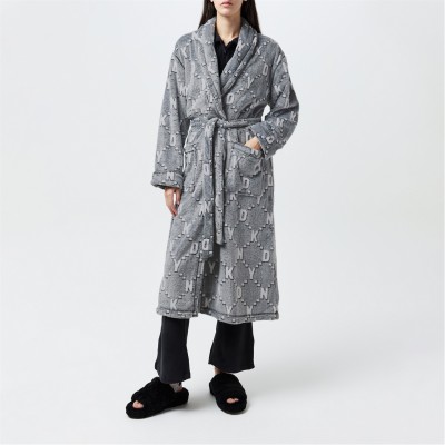 рокля,дамски,пижами,dkny,frosted,logo,dressing,gown,grhtrheo