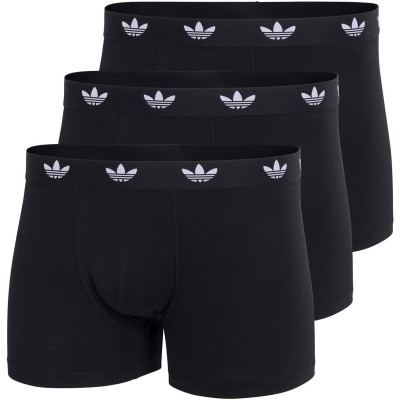 боксерки,мъжко,бельо,adidas,originals,adidas,comfort,flex,cotton,trunks,3,pack,black
