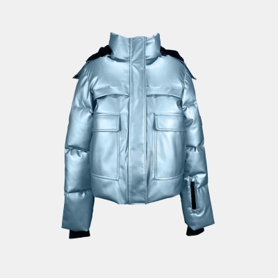 дамско,ски,яке,дамски,якета,и,палта,jack,wills,women,s,jw,cropped,puffer,insulated,ski,jacket,metallic,blue