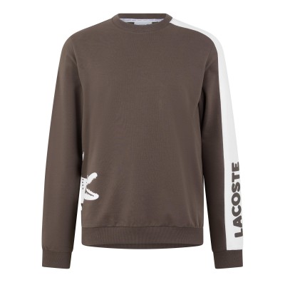 пижама,мъжки,пижами,lacoste,men,s,printed,long,sleeve,pyjama,top,brown,slw