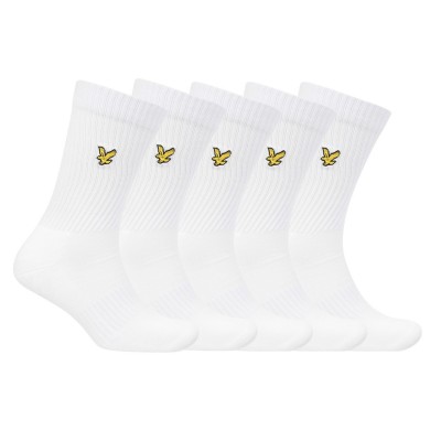 чорапи,мъжки,чорапи,lyle,and,scott,lyle,5pk,sports,sock,sn54,bright,white
