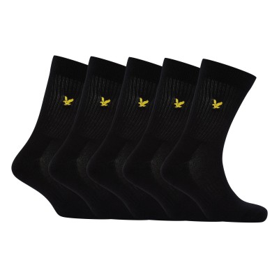 чорапи,мъжки,чорапи,lyle,and,scott,men,s,sports,crew,socks,black