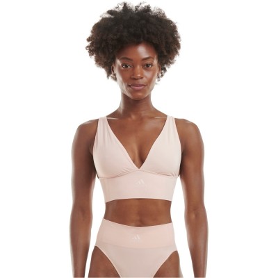 дамско,лятно,бельо,разпродажба,adidas,аксесоари,на,разпродажба,adidas,sport,active,seamless,micro,stretch,long,line,plunge,bra,peach,whip