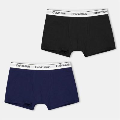 боксерки,аксесоари,на,разпродажба,детско,бельо,calvin,klein,jeans,2pk,trunk,blk,iris,0sd