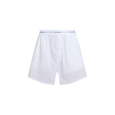 дамски,пижами,calvin,klein,logo,wb,poplin,short,white