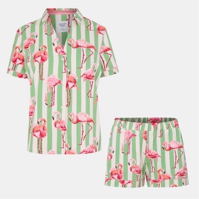 комплект,дамски,пижами,chelsea,peers,chelsp,ctn,ss,bu,set,ld53,pink,flamingo