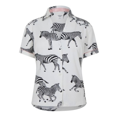 комплект,дамски,пижами,chelsea,peers,chelsp,poly,ss,set,ld00,white,zebra