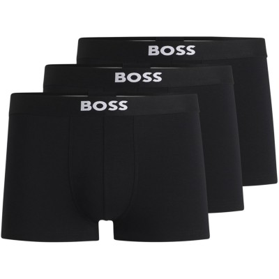 боксерки,мъжко,бельо,boss,boss,one,trunk,3pk,black,001