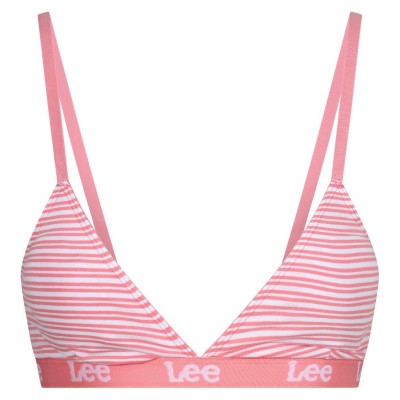 бюстие,аксесоари,на,разпродажба,lee,striped,logo,bralette,strawbrry,white