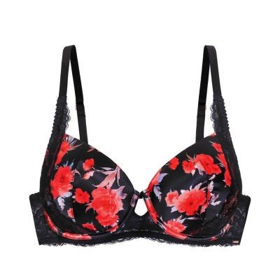 dorina,demi,bra,floral,red