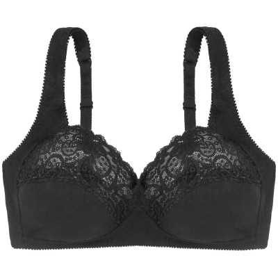 dorina,georgina,cotton,wireless,bra,black