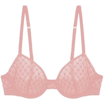 аксесоари,на,разпродажба,wolford,logo,lace,underwire,bra,pink