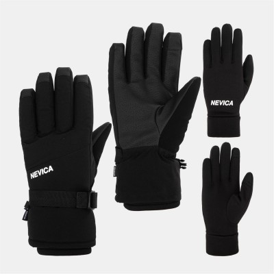 юношески,ски,ръкавици,nevica,3,in,1,ski,gloves,juniors,black
