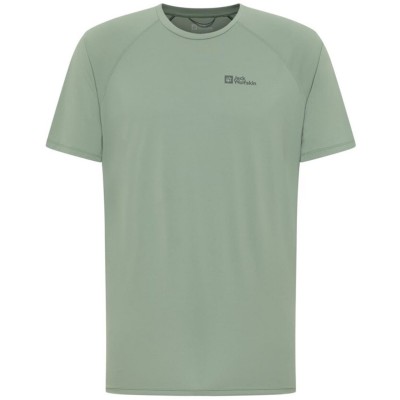 тениска,туристическо,облекло,мъжко,туристическо,облекло,jack,wolfskin,prelight,tee,sn53,eucalyptus