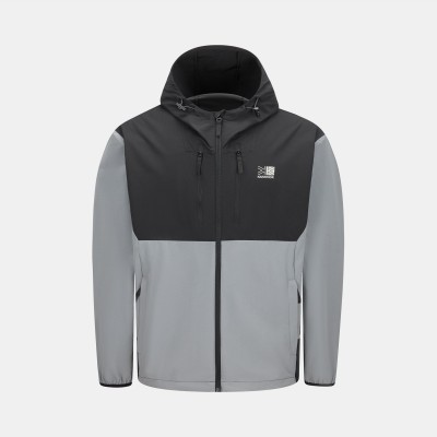 яке,мъжки,якета,туризъм,karrimor,mens,base,camp,windproof,dwr,long,sleeve,softshell,jacket,grey,black