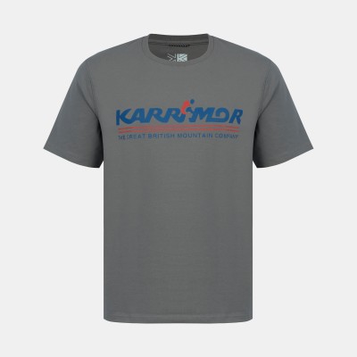 тениска,karrimor,men,s,graphic,cotton,short,sleeve,t,shirt,charcoal