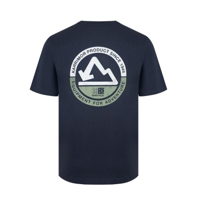 тениска,туристическо,облекло,мъжко,туристическо,облекло,karrimor,men's,graphic,short,sleeve,performance,t,shirt,charcoal,b