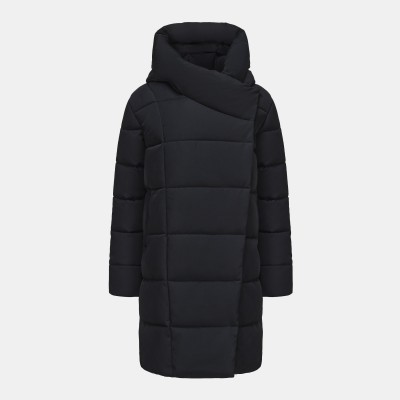 анорак,детски,якета,и,палта,туризъм,gelert,kids,ottawa,hooded,long,padded,slim,fit,parka,black