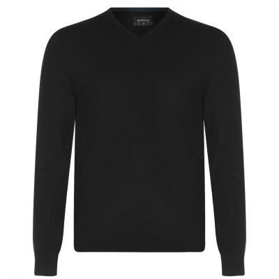 пуловер,мъжки,пуловери,howick,merino,v,neck,jumper,black
