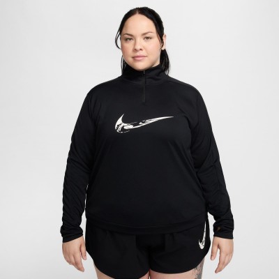 дамска,фланелка,с,дълъг,ръкав,бягане,nike,women,s,long,sleeve,performance,running,top,black,white