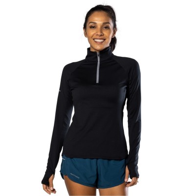 горнища,за,физическо,дамски,топове,горнища,за,бягане,дамски,облекла,за,бягане,nathan,women's,tempo,4,zipped,long,sleeve,performance,top,black