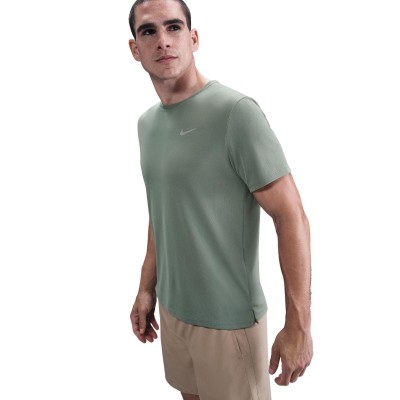 мъжки,облекла,за,бягане,nike,miler,men,s,dri,fit,uv,short,sleeve,running,top,clay,green,refl
