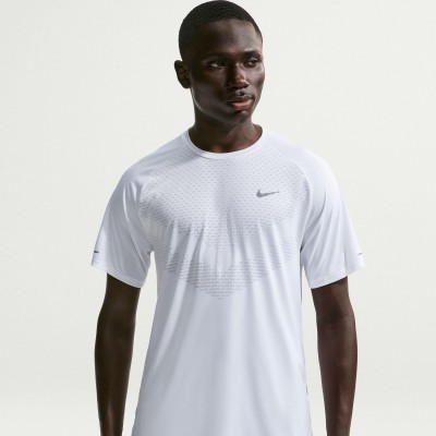 тениска,мъжки,облекла,за,бягане,облекла,за,бягане,nike,mens,nike,stride,short,sleeve,performance,t,shirt,white