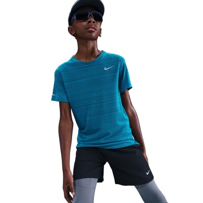 детски,тениски,облекла,за,бягане,nike,dri,fit,miler,big,kids,boys,training,top,green,abyss
