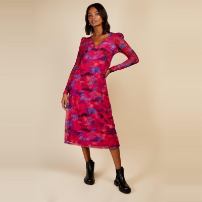рокля,дамски,поли,и,рокли,little,mistress,mistress,mesh,midaxi,dress,pink