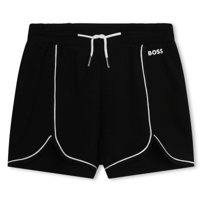 юношески,къси,панталони,детски,облекла,boss,logo,shorts,juniors,black,09b