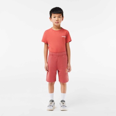 поларени,къси,панталони,lacoste,kids,fleece,jogger,shorts,red,zv9