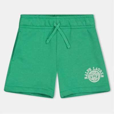 поларени,къси,панталони,детски,3/4,панталони,polo,ralph,lauren,kids',logo,fleece,jogger,shorts,raft,green