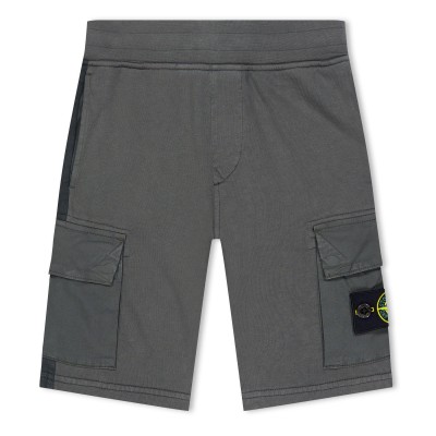 stone,island,junior,bermuda,cotton,fleece,blue,grey,v0063