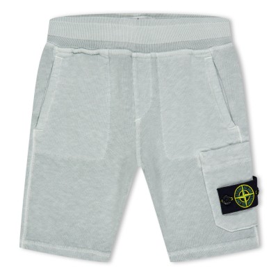 юношески,къси,панталони,stone,island,junior,cargo,sweat,shorts,old,effect,pearl,gry,v0161