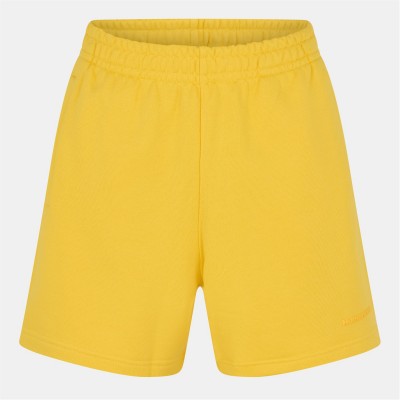 поларени,къси,панталони,дамски,къси,панталони,мъжки,къси,панталони,adidas,originals,unisex,adults,fleece,relaxed,fit,jogger,shorts,yellow