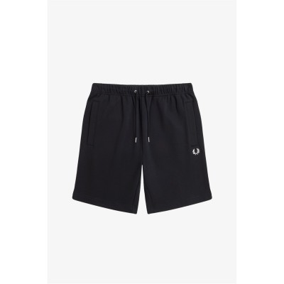 поларени,къси,панталони,мъжки,къси,панталони,fred,perry,men's,fleece,jogger,shorts,black,102