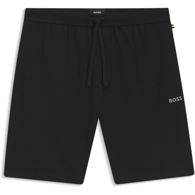 къси,панталони,мъжки,къси,панталони,boss,mens,boss,bodywear,waffle,soft,texture,shorts,black,001