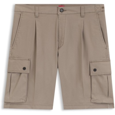 къси,панталони,мъжки,къси,панталони,hugo,men's,cargo,shorts,brown,237