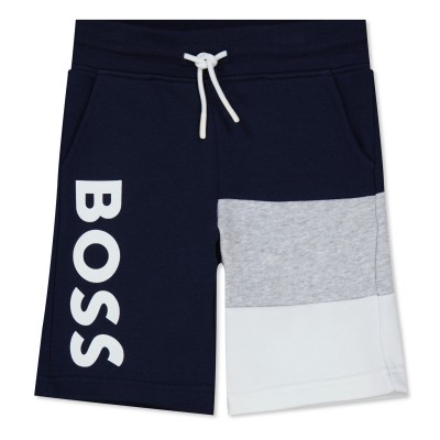 юношески,къси,панталони,детски,облекла,boss,boss,large,logo,shorts,juniors,navy,849
