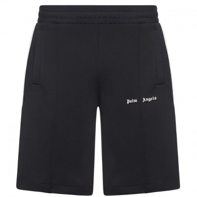 поларени,къси,панталони,мъжки,къси,панталони,palm,angels,men,s,classic,logo,track,fleece,jogger,shorts,black,off,white