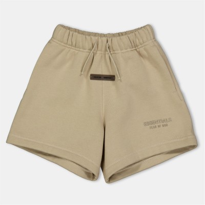 детски,поларени,къси,панталони,детски,3/4,панталони,fear,of,god,essentials,unisex,kids,fleece,shorts,timber