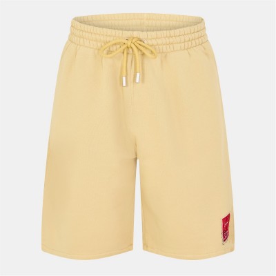 къси,панталони,мъжки,къси,панталони,off,white,logo,sweat,shorts,beige,red