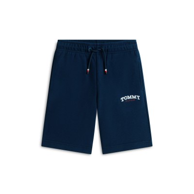 поларени,къси,панталони,tommy,hilfiger,kids,fleece,jogger,shorts,night,navy,c1g