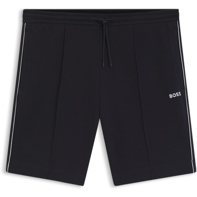 поларени,къси,панталони,мъжки,къси,панталони,boss,men's,fleece,jogger,shorts,dark,blue,402