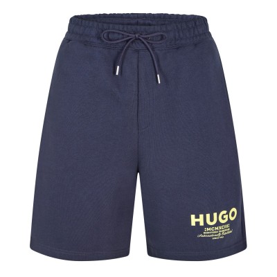 поларени,къси,панталони,мъжки,къси,панталони,hugo,men's,fleece,jogger,shorts,navy,406