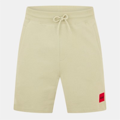 поларени,къси,панталони,мъжки,къси,панталони,hugo,men's,jogger,fleece,shorts,open,green,391