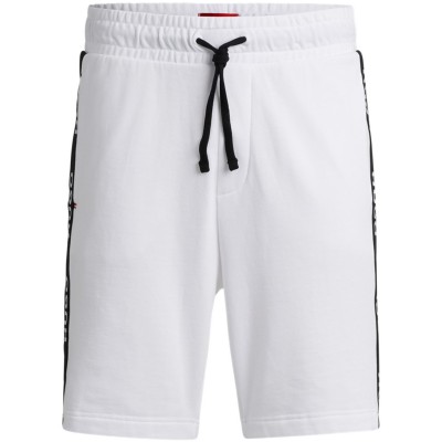 hugo,hugo,boss,sporty,logo,shorts,white,100