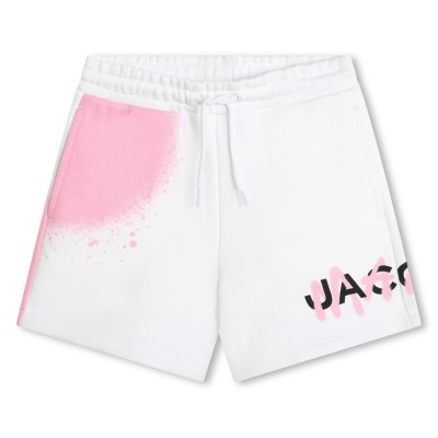 юношески,къси,панталони,детски,облекла,marc,jacobs,graffiti,logo,shorts,juniors,wht,pink,10p