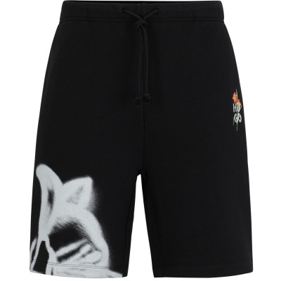 мъжки,къси,панталони,hugo,diflowos,10262601,01,black,001