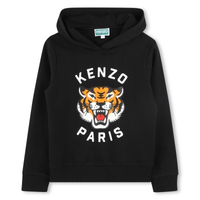 юношески,суичър,детски,3/4,панталони,kenzo,tiger,hoodie,juniors,black,095